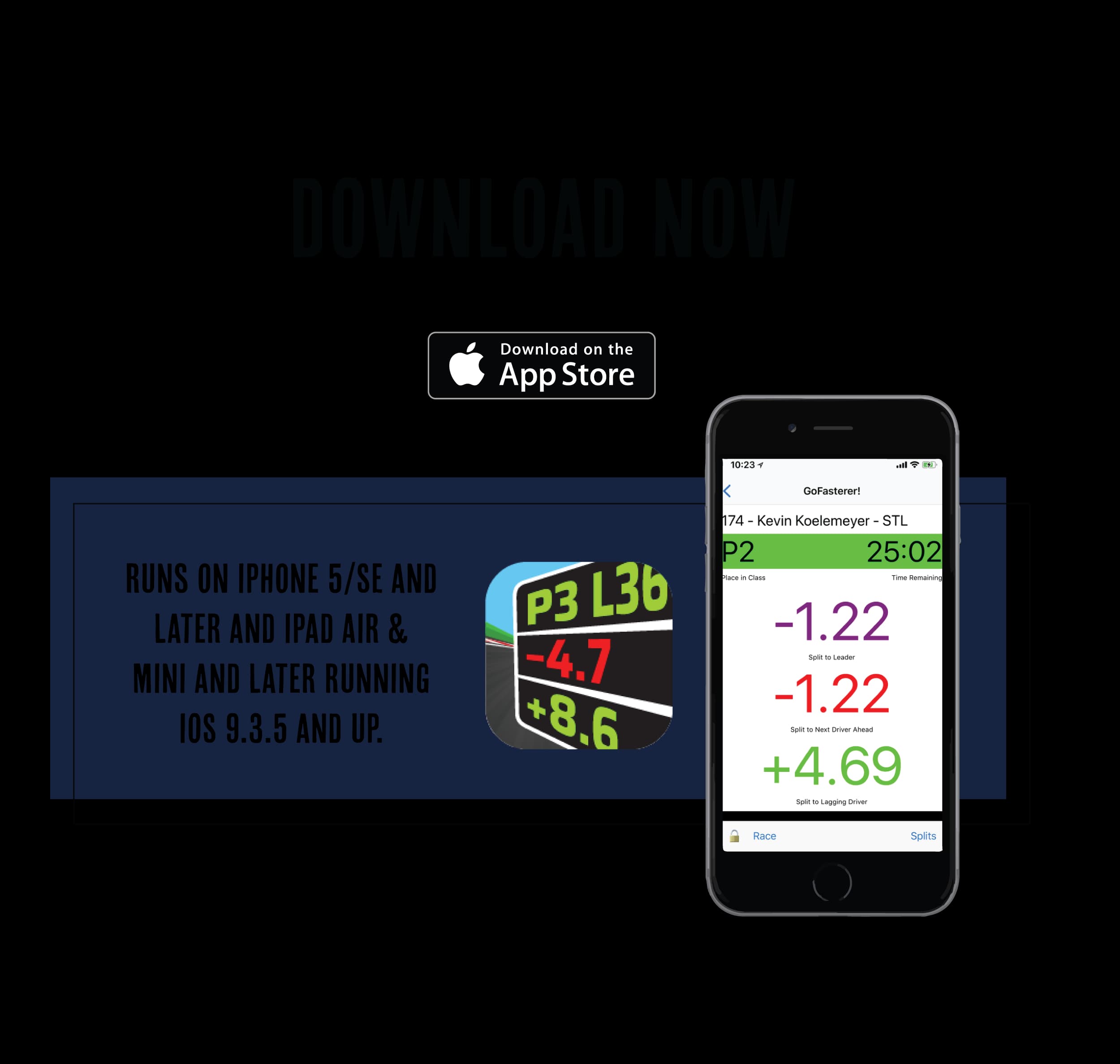 app screenshot with download now text